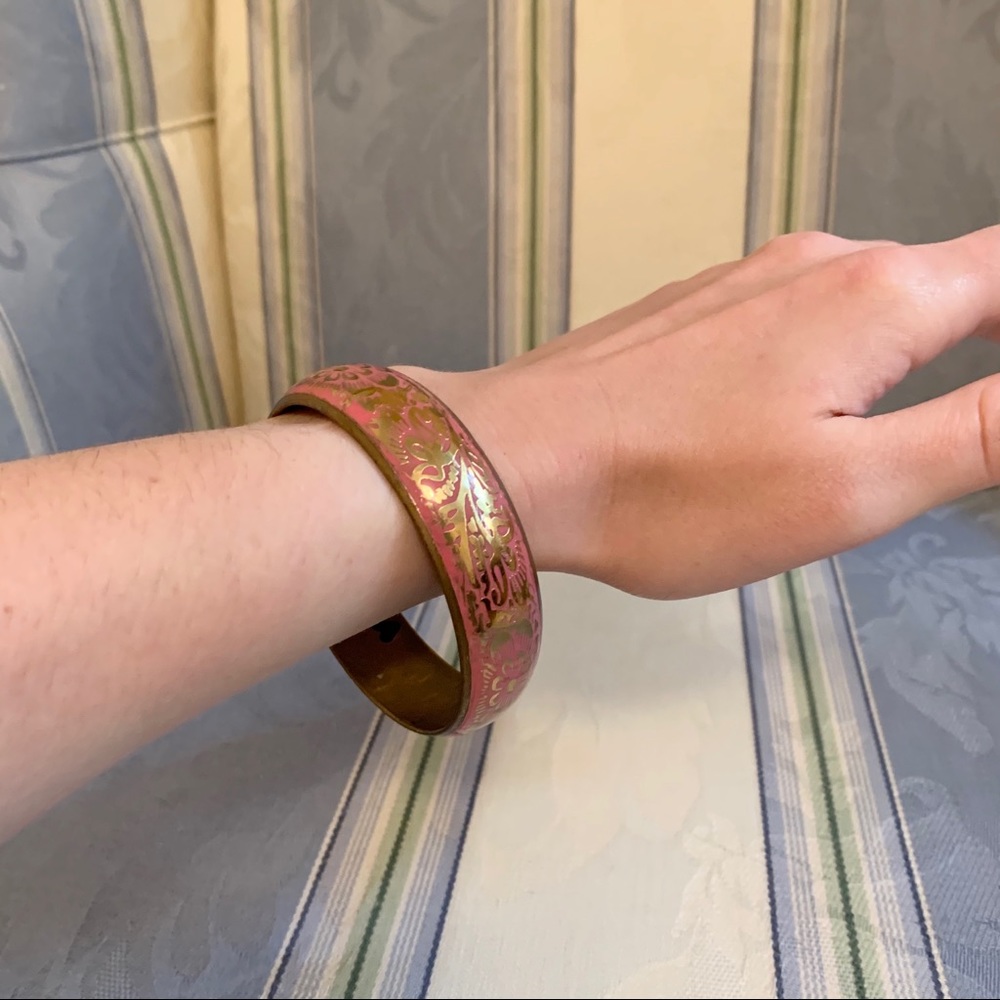 Pink and Gold Bracelet